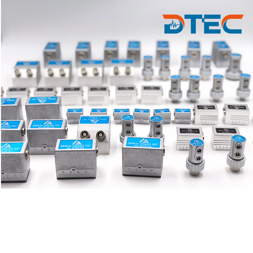 DTEC UT Probe Single Dual Crystal Straight Angle Probe Transducer for UT equipment Customized OEM probes manufacturer price