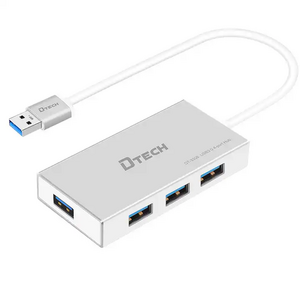 USB-C 3.0 HUB 4 Ports 0.25M Silver Splitter Adapter Type C 3.0 USB HUB Multifunction Multiport 4 In 1 USB C Hub