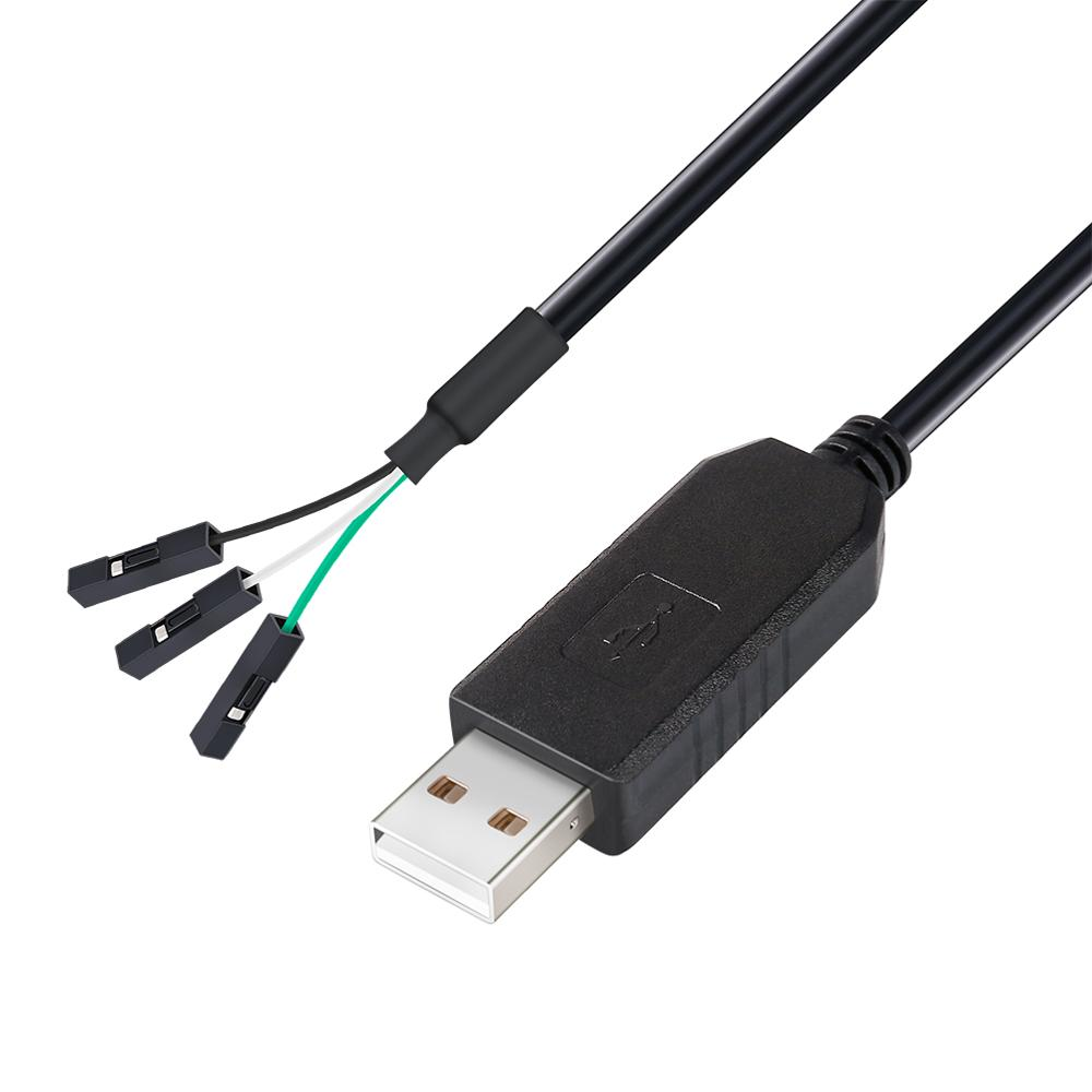 Dtech USB 2.0 Standard Adapter Cable Support Windows 8/9 USB to TTL 3 Pin Serial Converter Cable