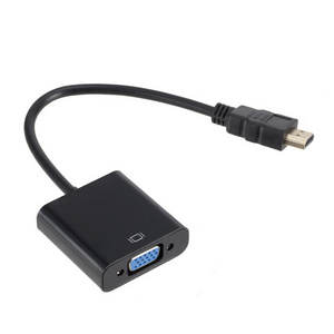 DTECH HD 1080p audio and video signal transmission cable HDMI to VGA female adapter HDMI to vga converter with audio