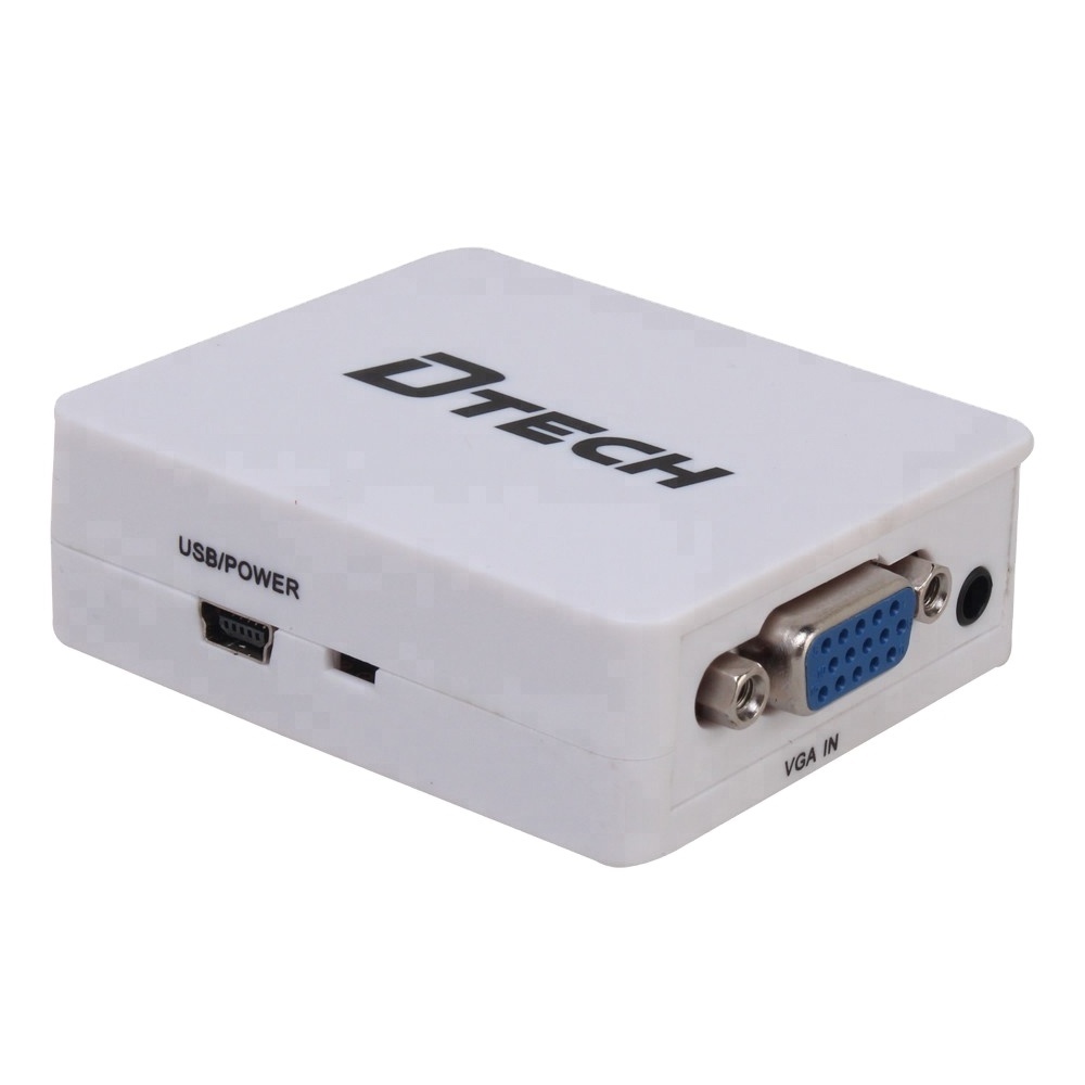 DTECH high frequency HD 1080p  vga to hdmi audio video data converter