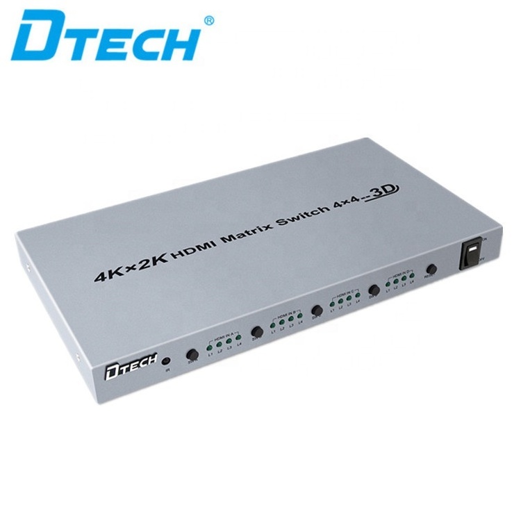 DTECH 4K*2K HDMI LCD TV CCTV Video Wall Matrix Switch 4x4