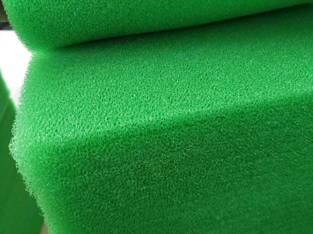 Water absorbent polyurethane foam carbon open cell filter sponge sheet