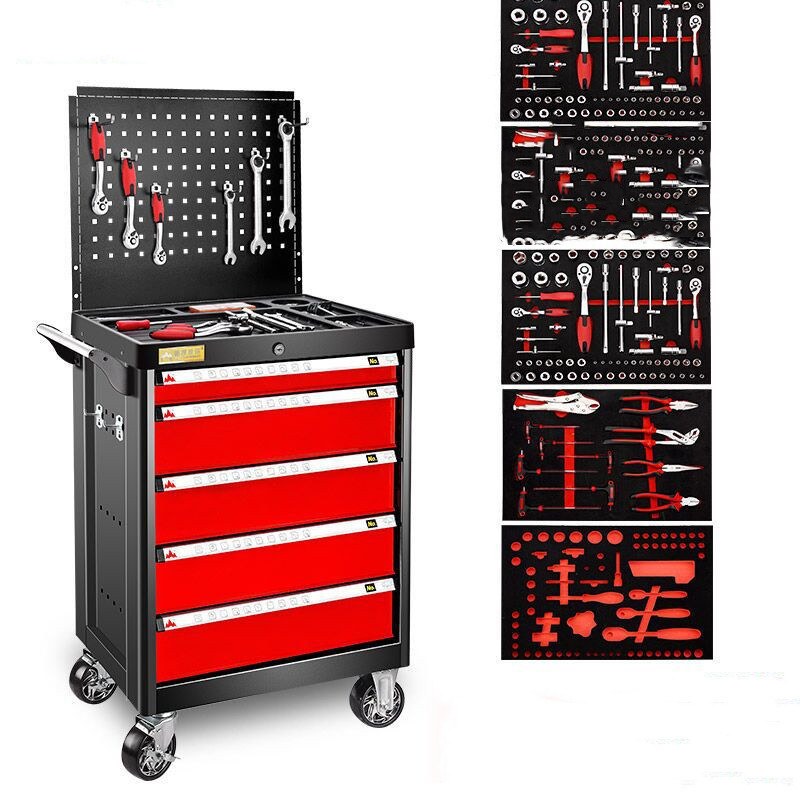 Custom laser die cut carbon eva epe foam Packout Milwaukee Box Tool Organizer Lining Red Black Tool Shadow Foam