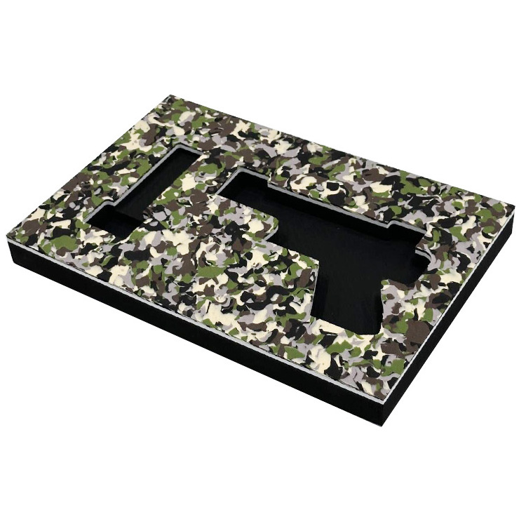 Custom storage drawer tool box foam organizer liner trays inlay camouflage eva foam insert for cases