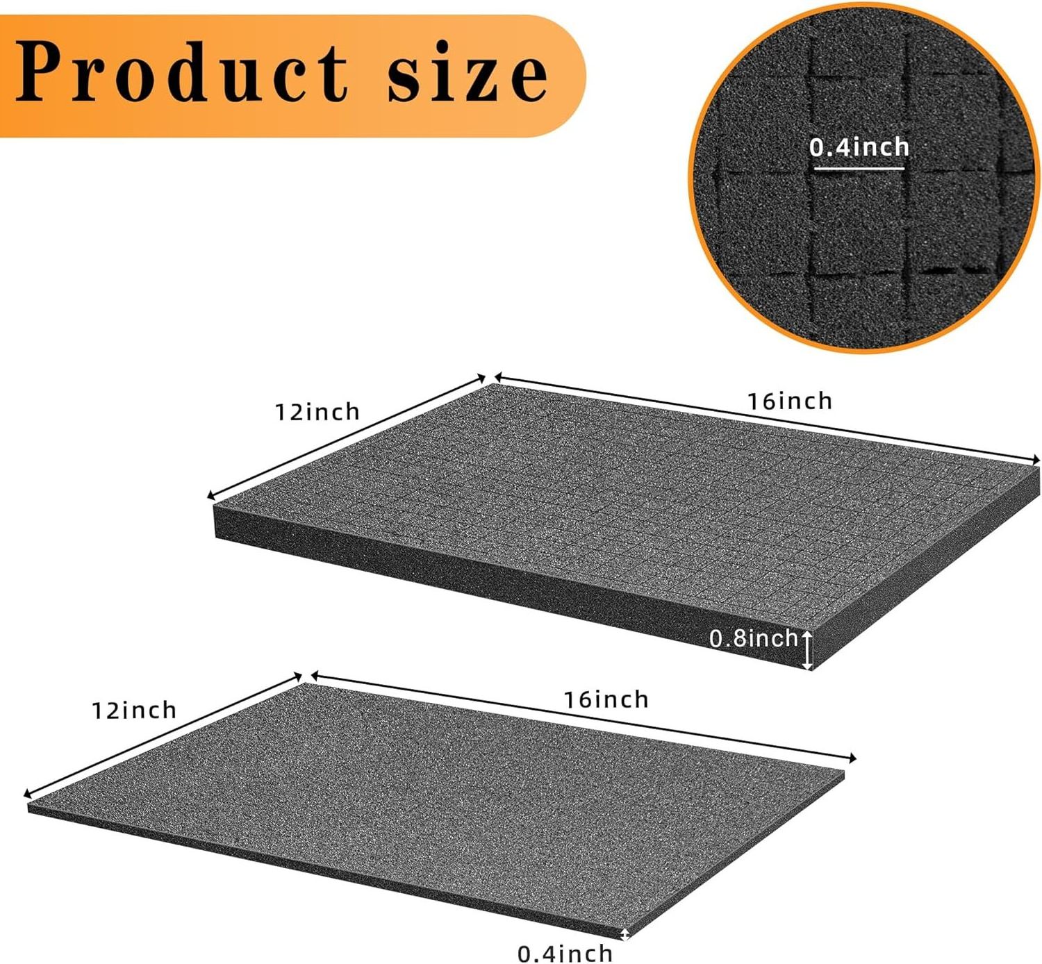 Pick and Pluck - Pre-Cubed Foam Tray Pick and Pull Grid Foam Offers Simple and Secure DIY Packaging Solutions