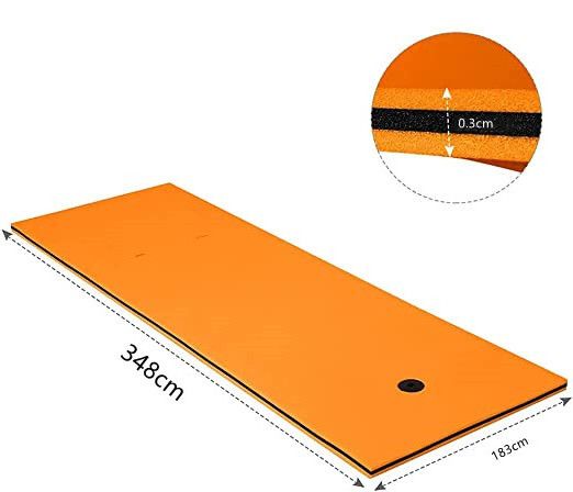 Wholesale water game swim lake pool bed pad play xpe foam carpet foldable water floating mats