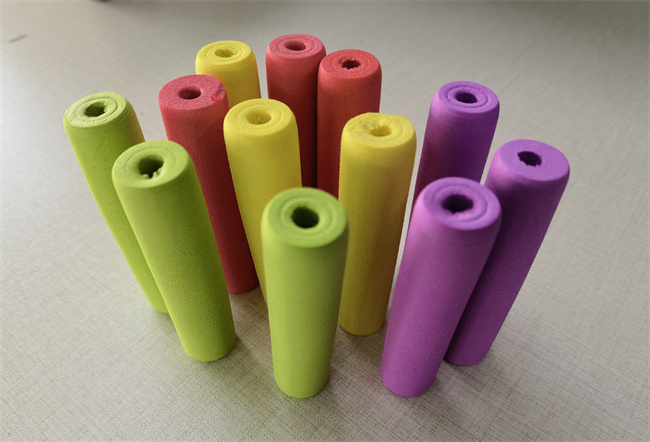 High Density Colored Pipe Insulation Customized Colorful Handle Tube Protective Solid EVA Foam Tube