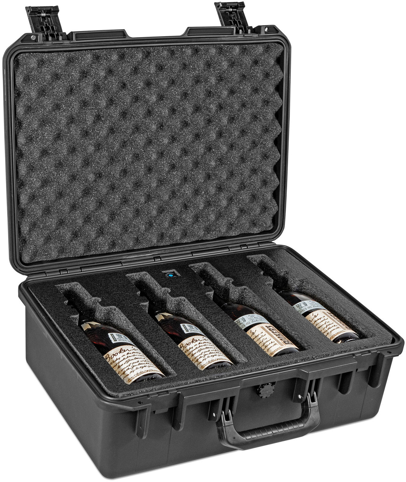 custom Pelican Case Wheeled Wine Transport Case with Bottle Holder Tool Cases for Convenient Storage Movement with foam insert