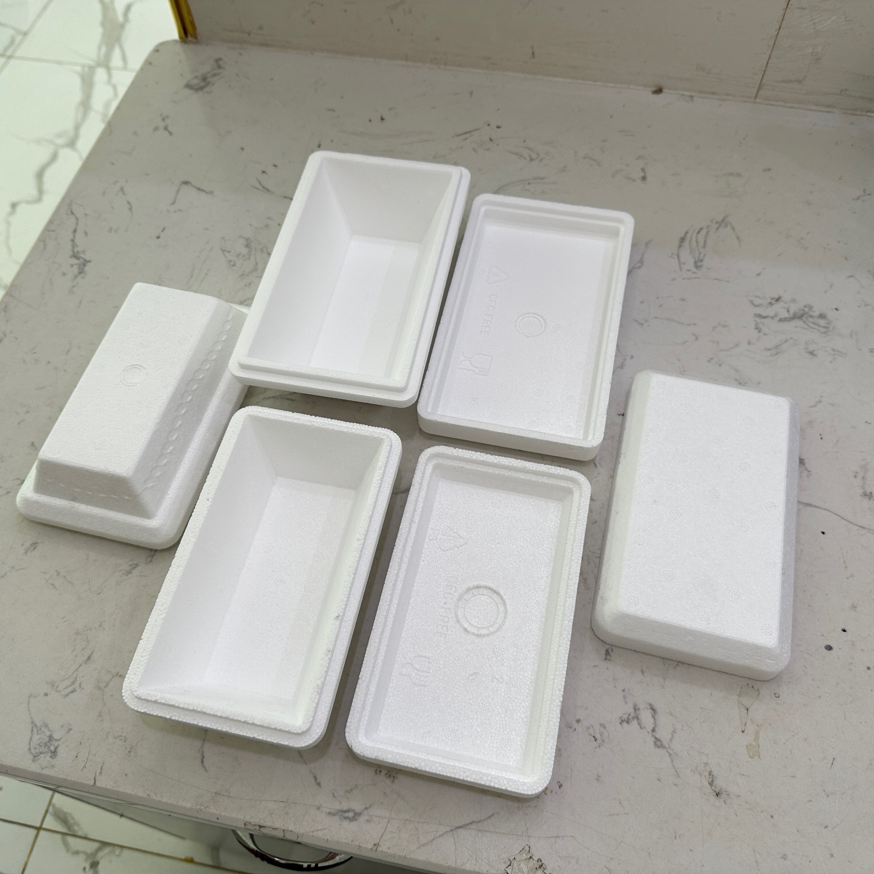 customized  Factory Prices Foam Eps Expandable Polystyrene Beads Resin Raw Material EPS foam inserts EPP  Cake Box ice cream box