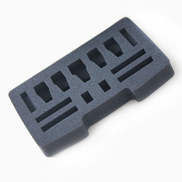 Custom corrugated cartboard shipping tools box packaging polyurethane sponge inserts die cut foam insert