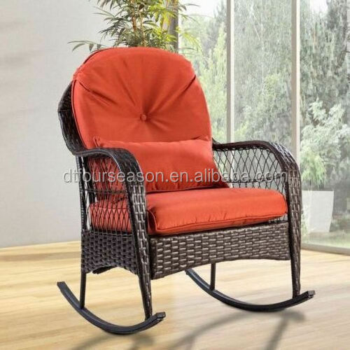 Patio Rattan Wicker Rocking Chair Modern