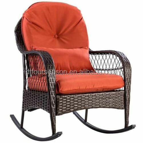 Patio Rattan Wicker Rocking Chair Modern