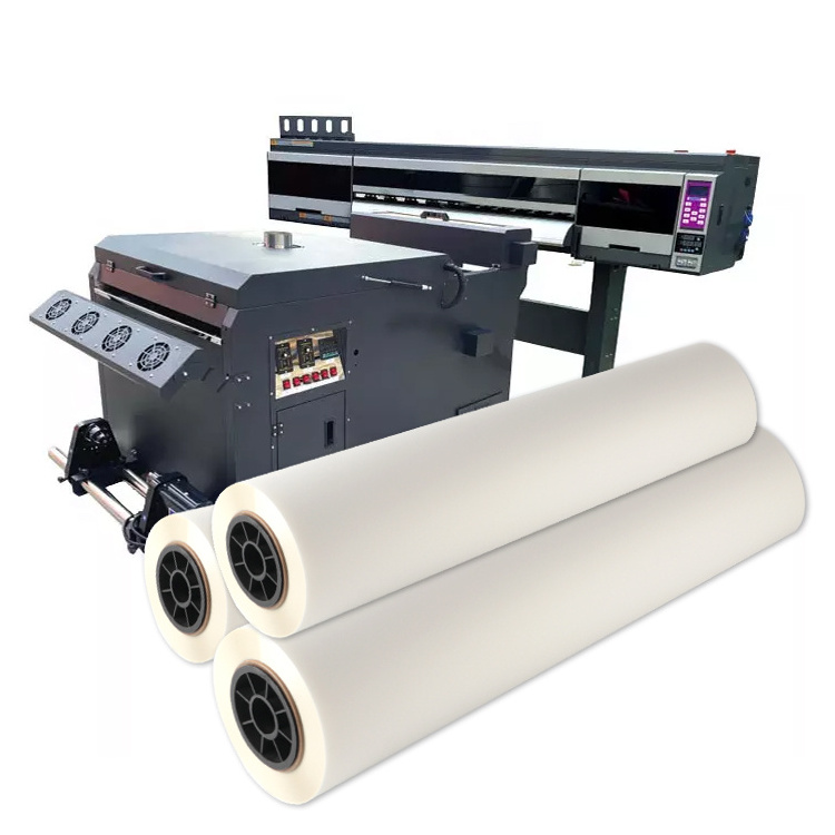 Hot Peel Cold Peel Double Single Side Printing 75 Micron 30 33 60 cm 60cm 60cm*100m DTF PET Film Roll For Heat Transfer Printer