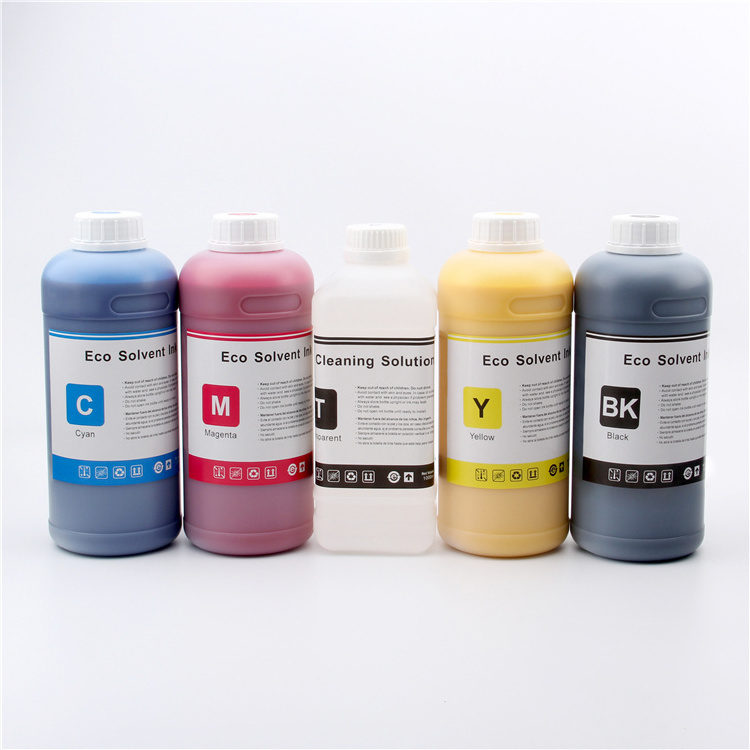 Eco solvent ink for jade jd 1802 1601 3202 5 10 with epson dx5 and konica km 1024i 512i 30pl 512 print head for synthetic canvas