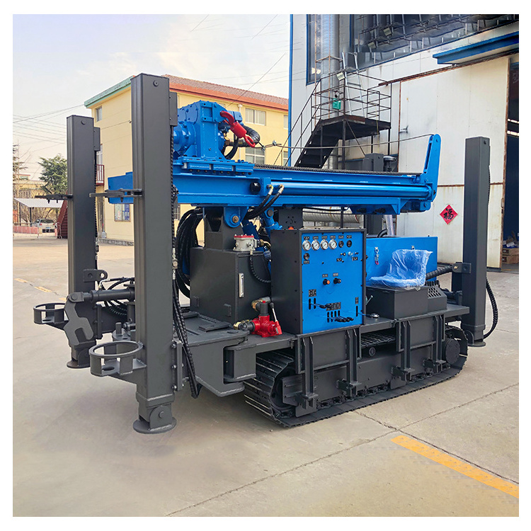 Rock Driller 200m 300m Deep Borehole Cheap Well Water Drilling Machine Rotary Drilling Rig With Pneumatic Dth Hammer and Bit