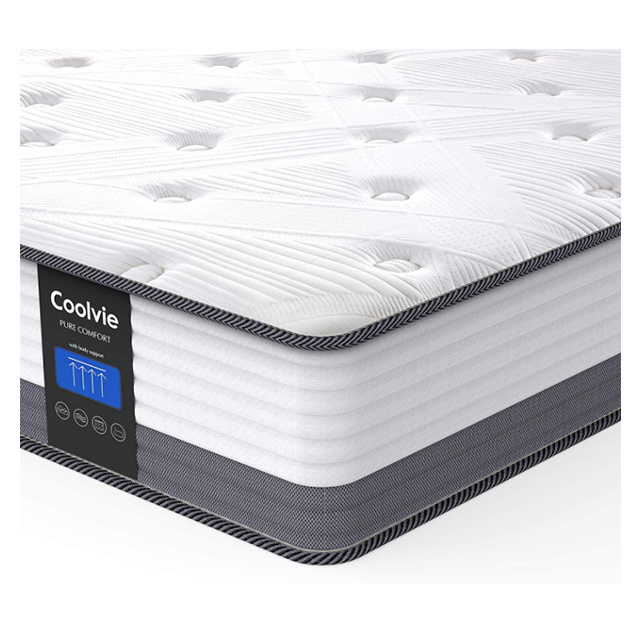 Full Mattress  Full Size Gel Memory Foam Hybrid Mattress, Individual Pocket Springs with Comfy Foam for Back Pain Relief