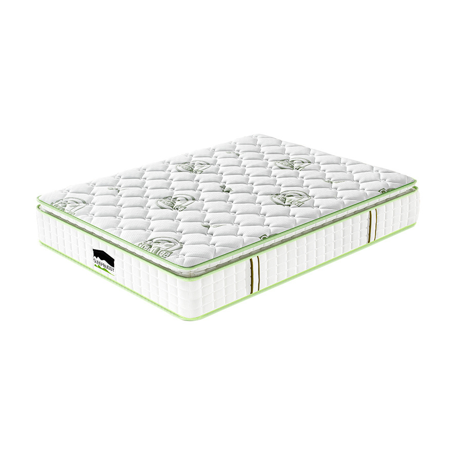 Mattress Pocket Spring 25cm Foam Bed Mattress Zone Latex Queen Size 7 Choice Embroidery OEM Customized Box Logo Fabric Packing