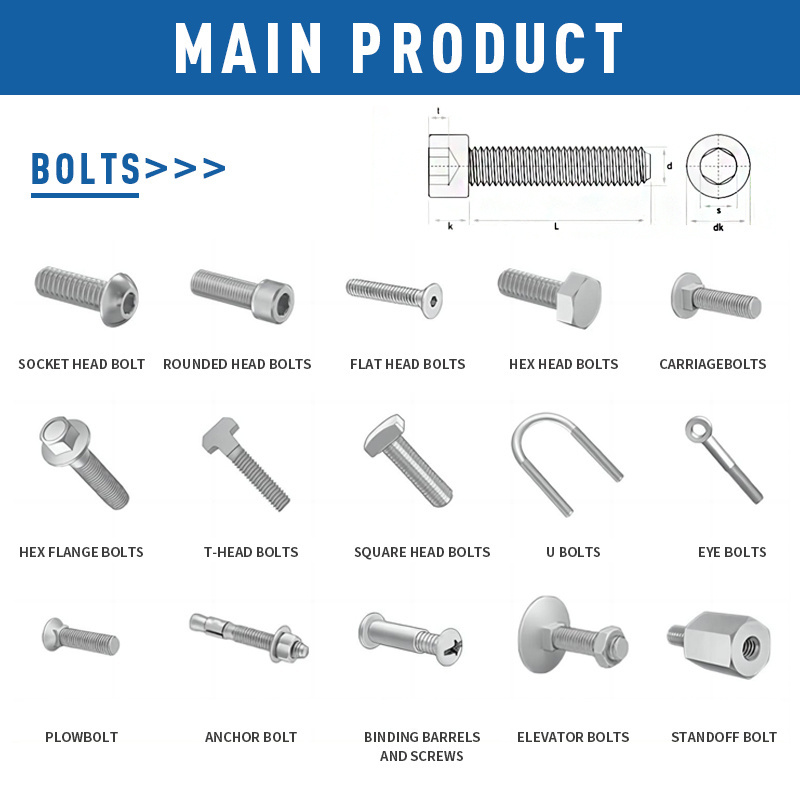 U-bolt bolt m8 stainless steel u shape bolt nut washer