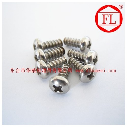 DIN846 7981 7982 7983 stainless steel cross recessed pan head,countersunk head,raised countersunk head tapping screw