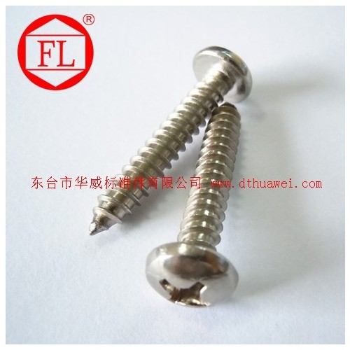 DIN846 7981 7982 7983 stainless steel cross recessed pan head,countersunk head,raised countersunk head tapping screw