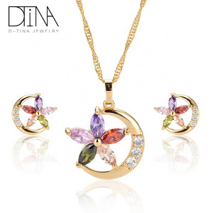 DTINA 18k Gold Plated Jewelry Set Women's Star Earring Set