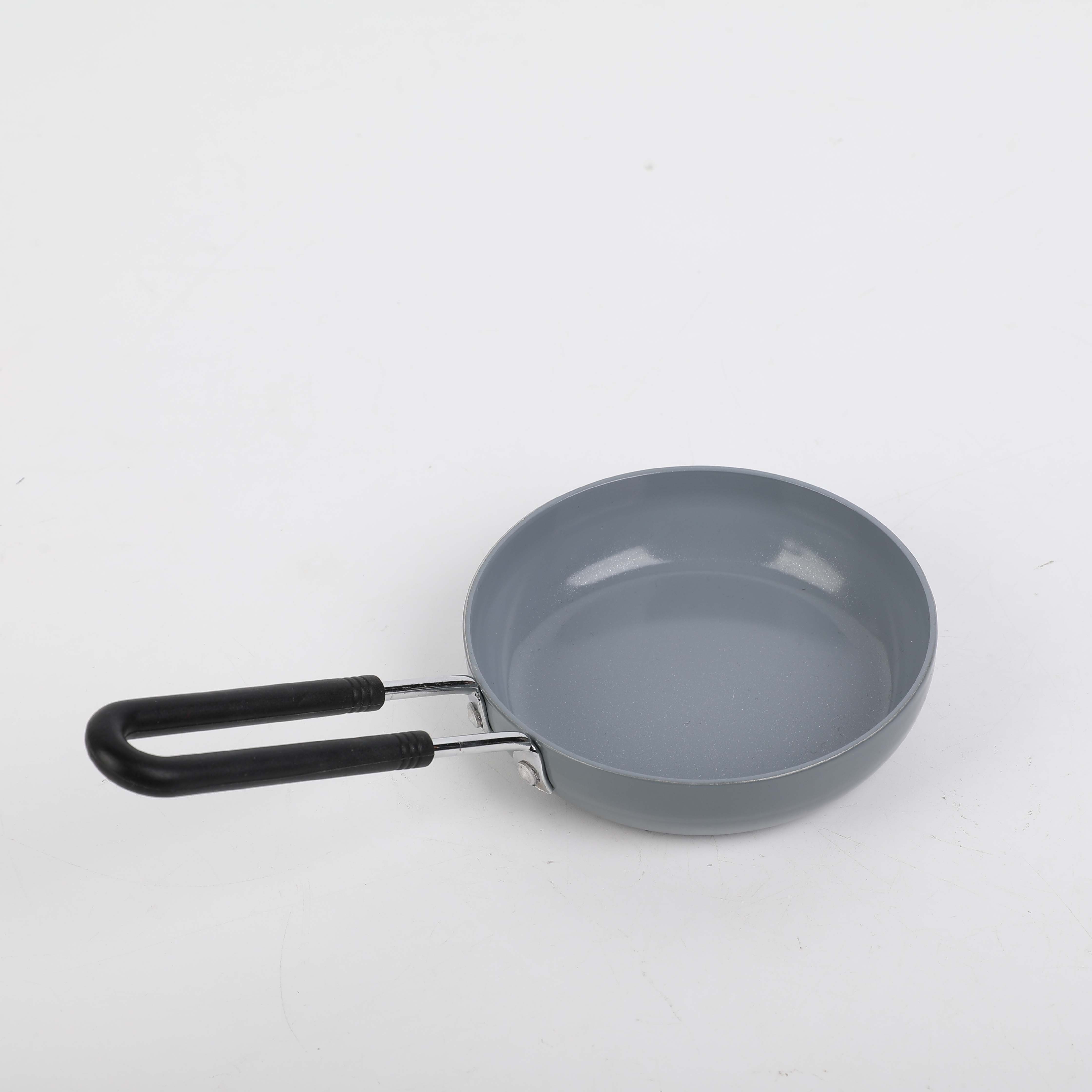 DTK mini frying pan kitchen pan home aluminum cookware stainless steel iron omelet plate egg pan