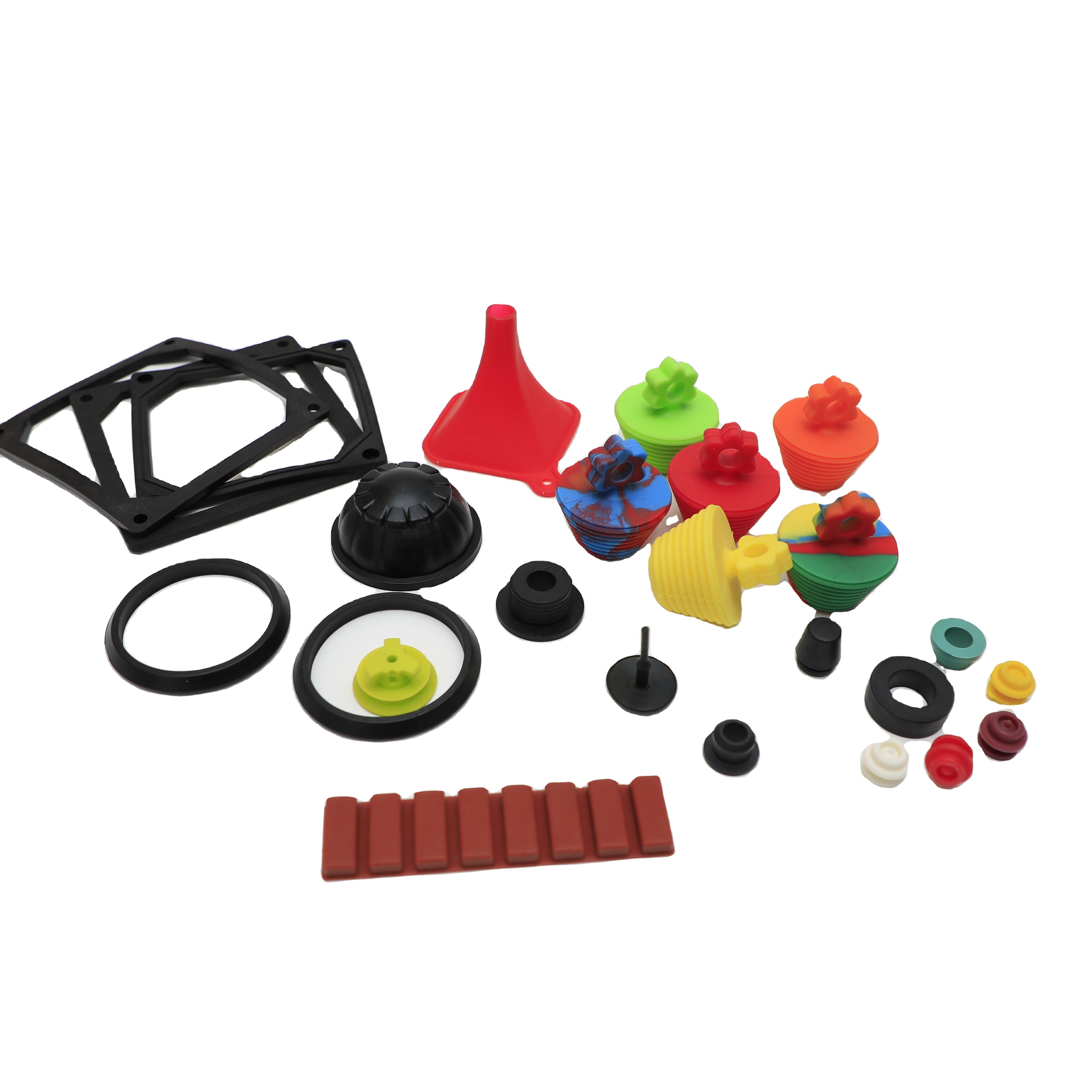 Colorful Customized Small Silicon EPDM FKM NBR Rubber Rubber Grommet Gasket Feet Seal Part