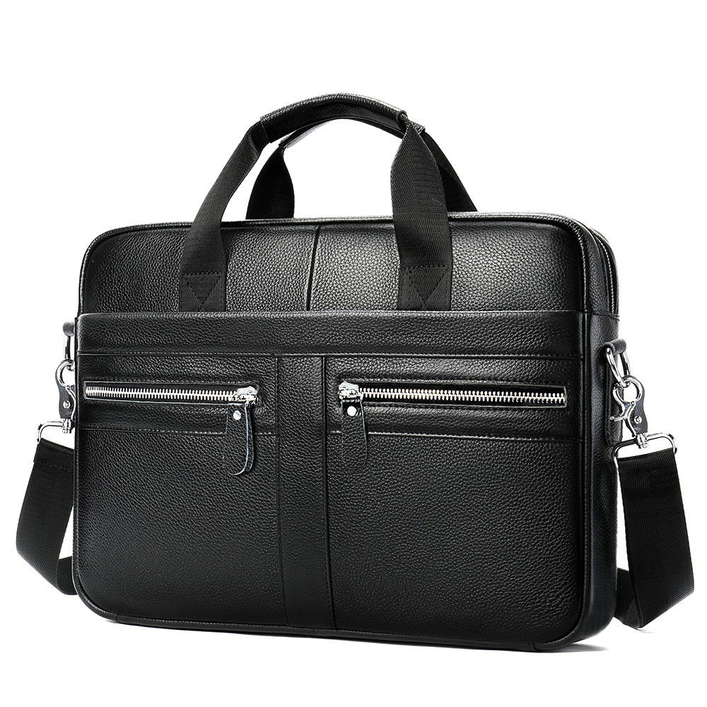 2024 New Fashion High Quality Cow Leather Laptop Bags Genuine Leather Computer Bag Men Oem Business Briefcase For Men