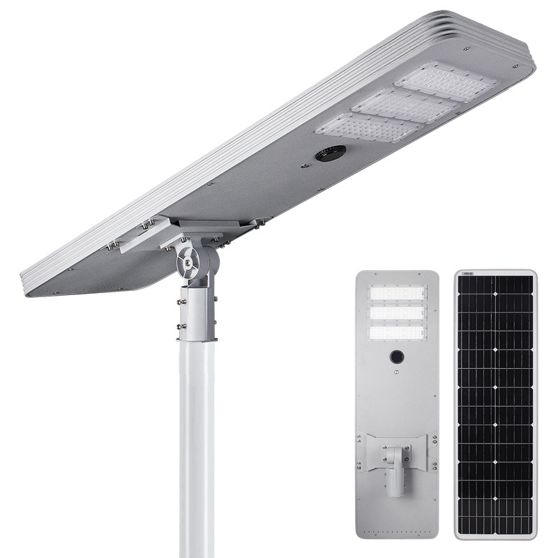 outdoor smart automatic control 500w all in one integrated led solar power street light with cctv camera