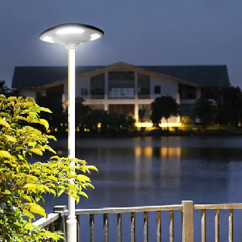 wholesale ufo solar powered led garden light 30W outdoor waterproof