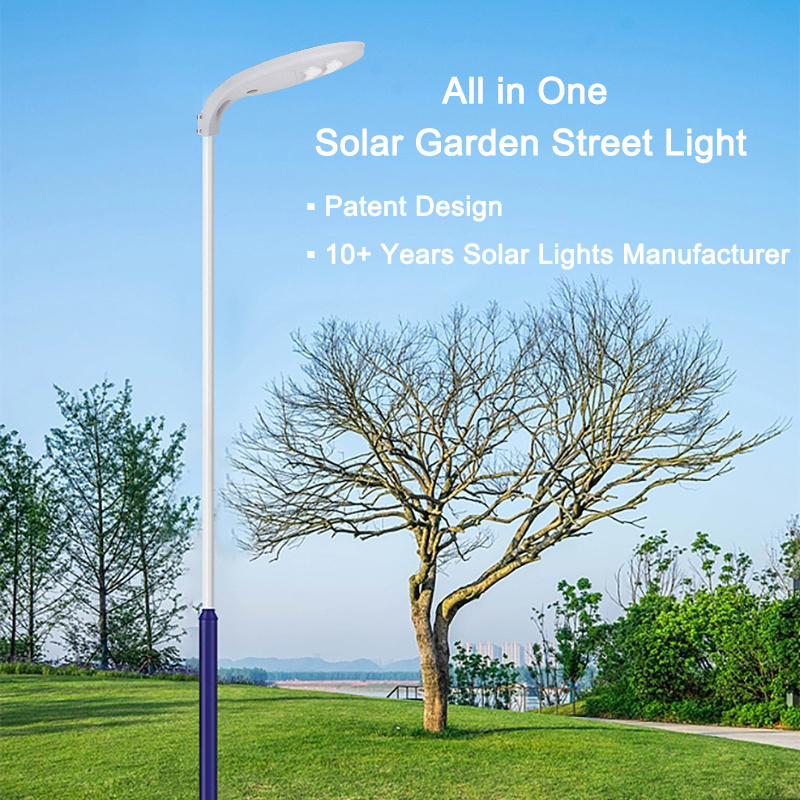 brightest outdoor home and lighting outdoor radar induction led solar powered garden street lamps all in one