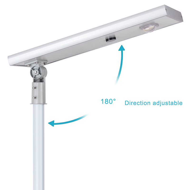 hyper tough integrated solar street light with inbuilt lithium battery and solar panel