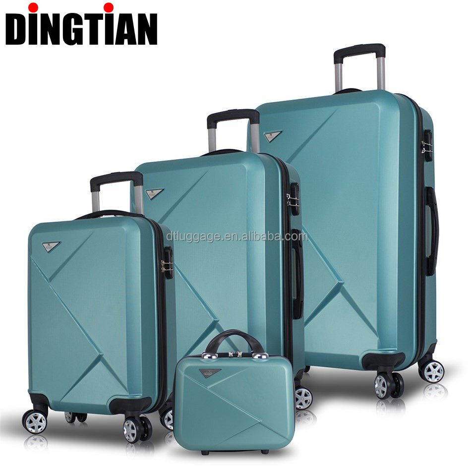 OEM ODM Manufacturer Custom Logo PC ABS PP Material Hard Trolley Travel Zipper Suitcase Sets Luggage With Tsa Locks