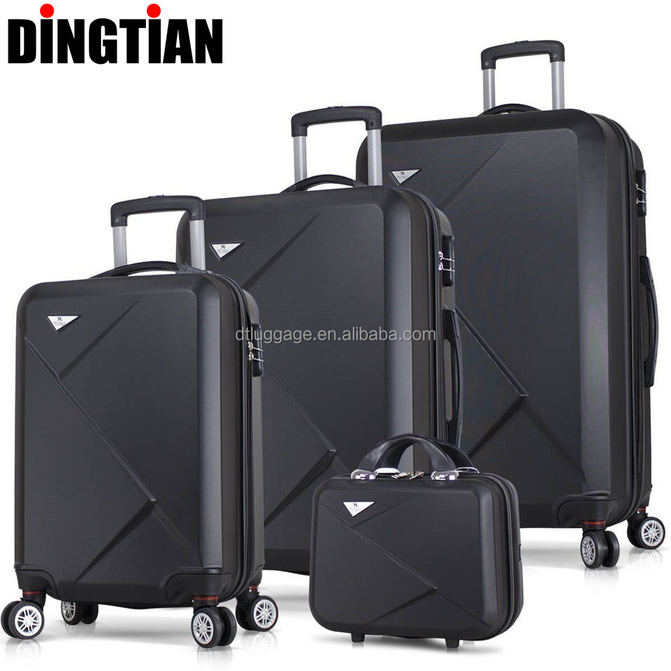 OEM ODM Manufacturer Custom Logo PC ABS PP Material Hard Trolley Travel Zipper Suitcase Sets Luggage With Tsa Locks