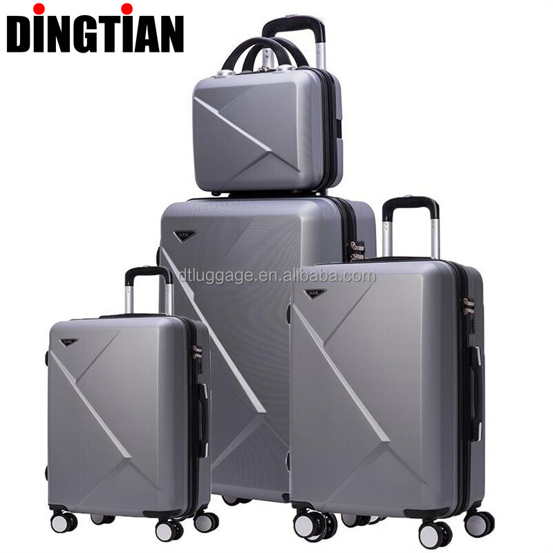 OEM ODM Manufacturer Custom Logo PC ABS PP Material Hard Trolley Travel Zipper Suitcase Sets Luggage With Tsa Locks