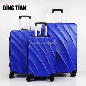 Hot sale 4 wheels new design luggage double zipper suite cases travelling bags luggage expandable trolley suitcase