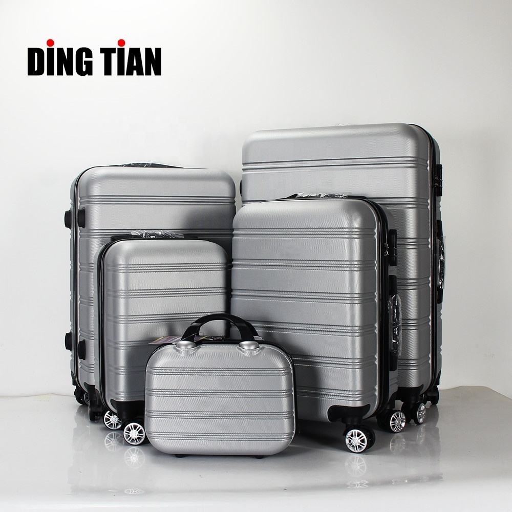 ABS Hard Luggage Bag Branded LOGO Trolley Carryon Suitcases Travelling Bags Luggage Premium Quality Valise 5 en 1 Koffer Set