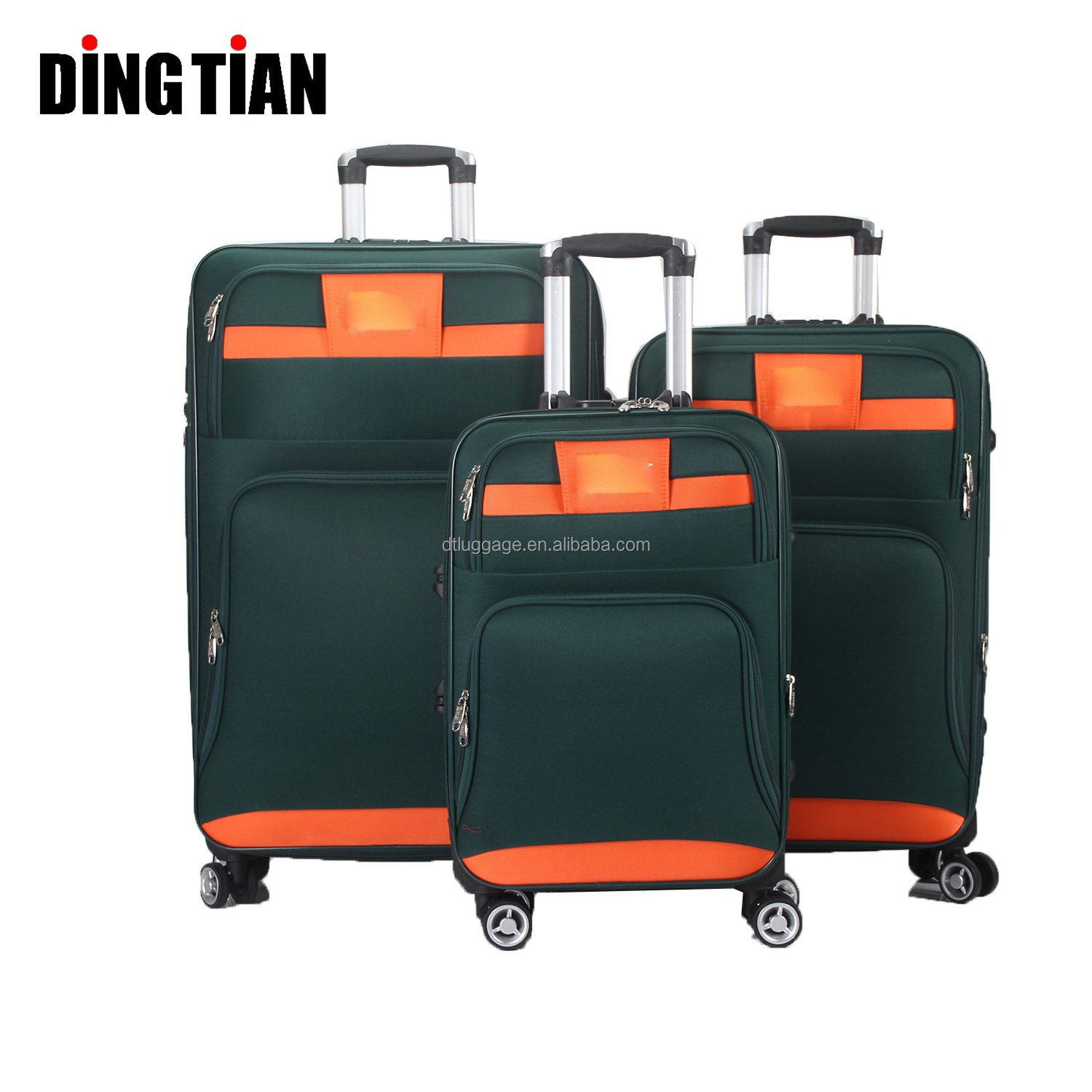 Dingtian suitcase luggage 20 years factory wholesale OEM ODM OBM custom 3 pcs removable wheel trolley travel luggage set