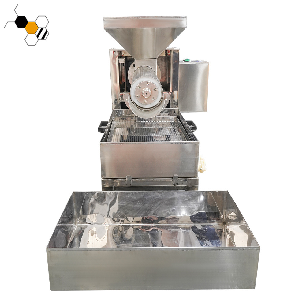 Honey wax processing machine screw press honey separator capping extruder