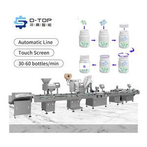 Factory Price Tablet Pill Bottling Filling Counting Capping Machine