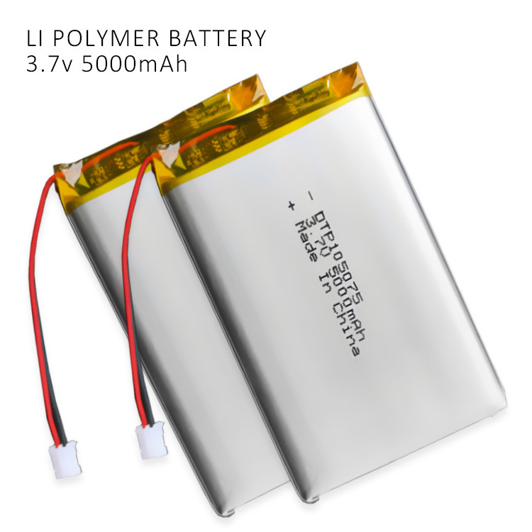 KC CE Certified Rechargeable Lithium Ion DTP 105075 3.7V 5V 5000mAh Lipo battery