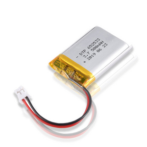 KC BIS UL CB certificated DTP 652533 lipo 3.7v 500mAh 1.85wh lithium polymer battery for smart watch