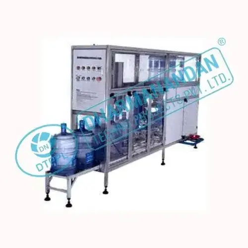 Compact Structure Finish Color Touch Screen Display 40 BPM Bottle Rinsing Machine from Indian Exporter