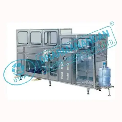 Compact Structure Finish Color Touch Screen Display 40 BPM Bottle Rinsing Machine from Indian Exporter