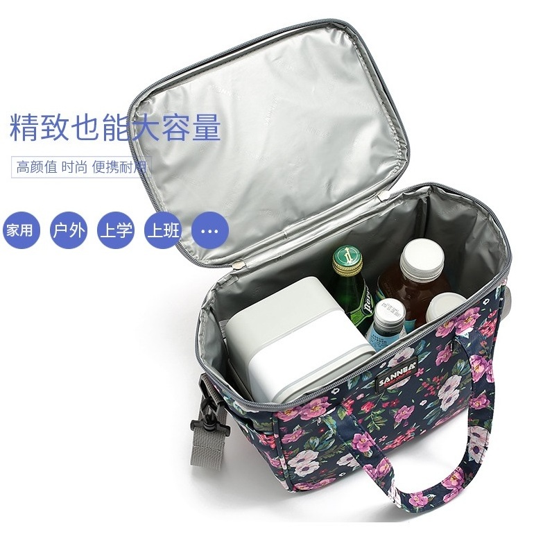 Food Custom Waterproof Tote For Outdoor Sports Blue School Picnic Lunch Thermal Bag Wholesale Insulated Cooler Bags