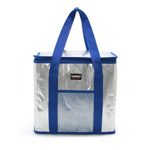 Supply Tote Promotional Beer Laminated Pp Fabric Backpack With Non Woven Aluminum Foil Disposable Insulated Cooler Bag