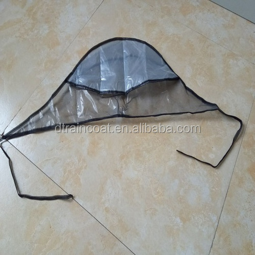 Good quality Plastic rain cap/rain bonnet/rain hat for promotion