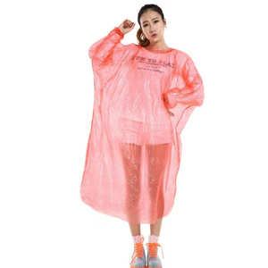 Disposable Rain Ponchos for Adults Assorted Colors travel emergency raincoat rain poncho hang it on your backpack