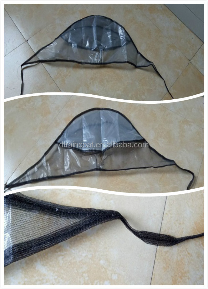 Good quality Plastic rain cap/rain bonnet/rain hat for promotion